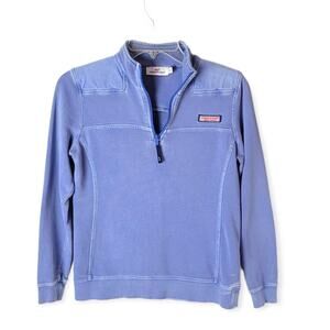 Vineyard Vines Women's Garment-Dyed Shep Shirt Half‎ Zip Pullover Sweatshirt XXS